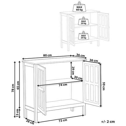 Credenza Espositiva In Vetro Miram 80 Cm Bianco - Foto 8