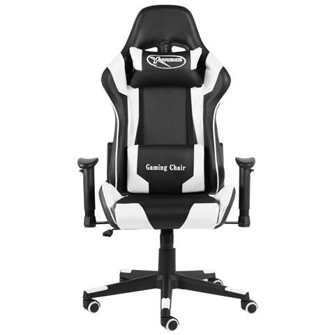 Lusso Casadino - Sedia Da Gaming Girevole Bianca In Pvc - Foto 2