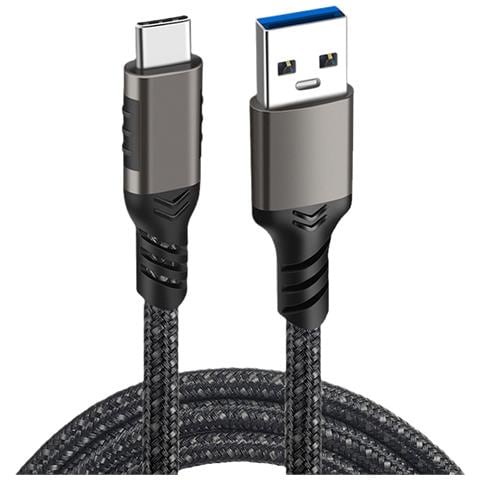 Cavo Dati Intrecciato Da 3m, Confezione Da 2: Usb Type-c A Usb 3.2, Ricarica Rapida Pd 60w 3m - Foto 1