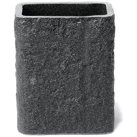 Portaspazzolini D’appoggio In Resina E Sabbia Ar98 Serie Aries Antracite - Foto 1