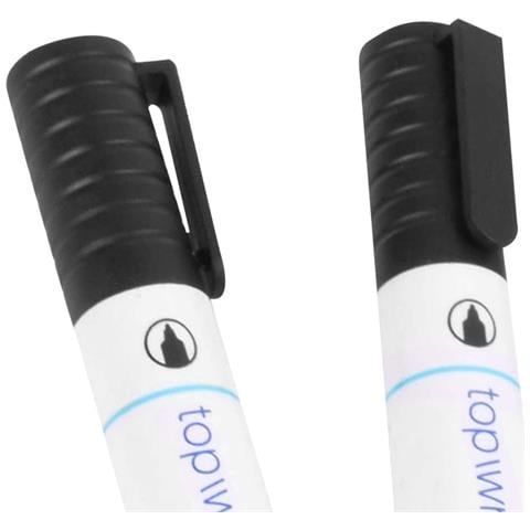 Set Di 3 Pennarelli Cancellabili A Secco Per Lavagna, Bianco / Nero - Foto 5