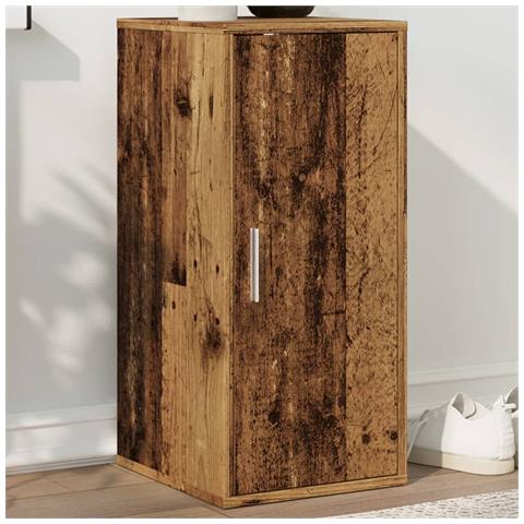 Scarpiera Legno Antico 32x35x70 cm in Legno Multistrato - Foto 2