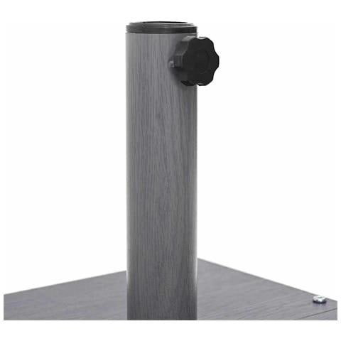 Base per Ombrello da Esterno Aspetto legno grigio scuro - Foto 9