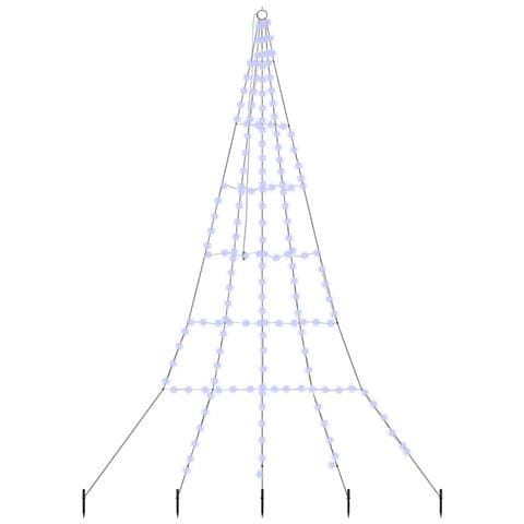Albero di Natale LED con picchetti per il terreno Blu 300 cm - Foto 1