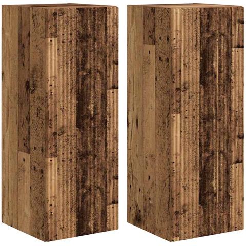 Mobile TV da parete 2 pcs Legno vecchio 30 x 31 x 80 cm - Foto 1