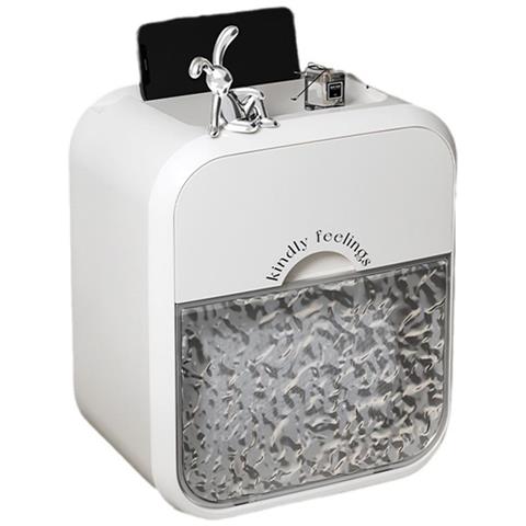 Porta Fazzoletti Da Parete Con Motivo Ghiacciaio - Lusso Leggero E Impermeabile White - Foto 1
