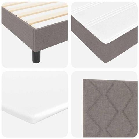 Letto a molle con materasso Talpa 90 x 190 cm Tessuto - Foto 9