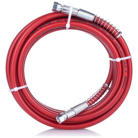 Tubo Alta Pressione Per Verniciatura 15m Rosso - Acciaio Durevole, Flessibile | Pressione Max 228 Bar, Filettatura 1/4"" | Progetti Di Pittura - Foto 2