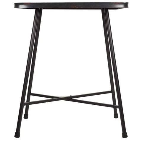 Tavolo Quadrato In Metallo Nero 60x60x77h - Foto 2