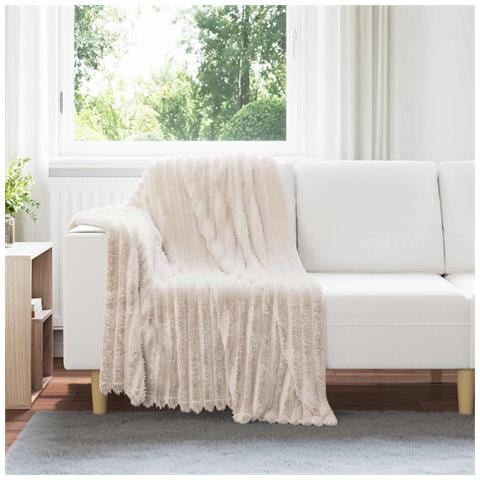 Coperte da Pile 6 pcs Beige 150 x 130 cm Panno - Foto 2