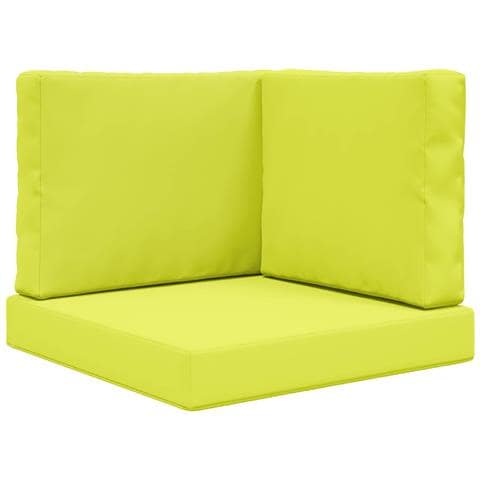 Cuscino per divano da esterno 3 pcs Verde Poliestere - Foto 1