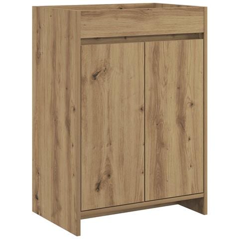 Mobiletto da Bagno Sotto Lavabo Rovere Artigianale - Foto 1