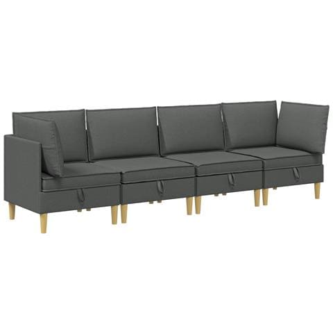 Set di divani modulari con spazio di archiviazione 4 pcs - Foto 1