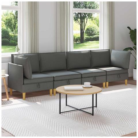 Set di divani modulari con spazio di archiviazione 4 pcs - Foto 2