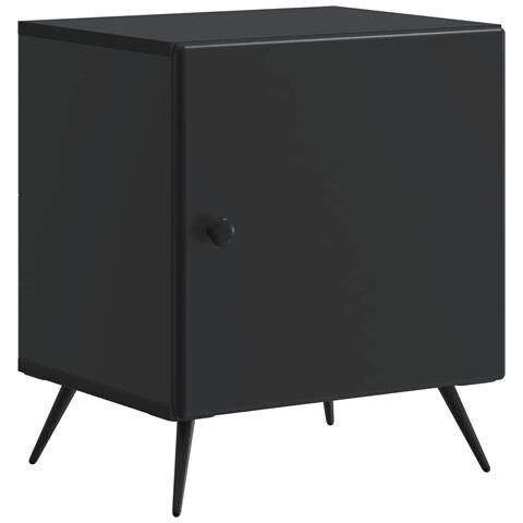 Armadio da Notte Nero 43 x 34,5 x 50 cm Legno ingegnerizzato - Foto 1