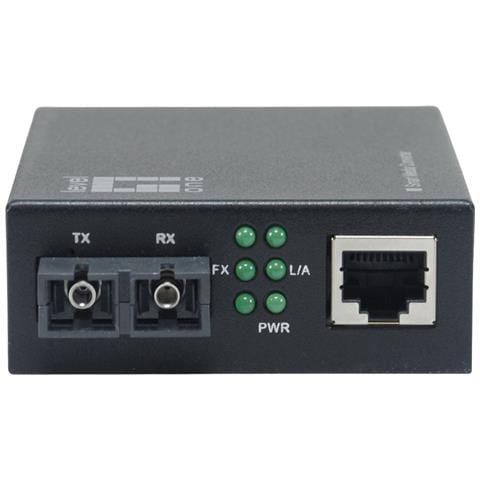 GVM-2002 convertitore multimediale di rete 1000 Mbit /s 1310 nm Modalità singola Nero - Foto 1