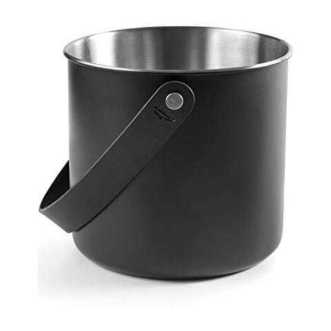 65418 65418 - Refrigeratore per bottiglie in acciaio inox, 18 cm, acciaio 18/10, 4,0 L, nero lunare - Foto 1