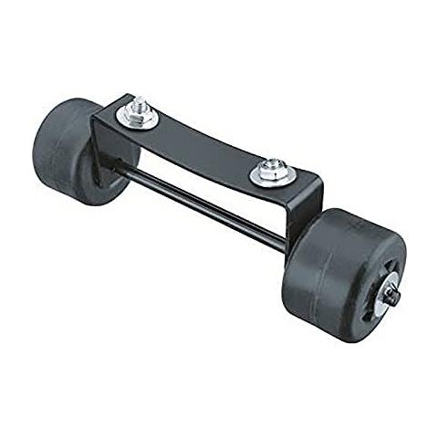 Set di ruote in acciaio nero R69400R per riscaldatore da esterno - Foto 1
