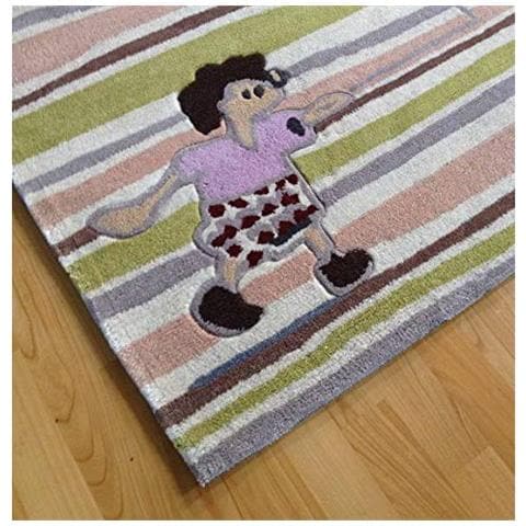 Freddyigel-100 - Tappeto Per Bambini Con Il Riccio Freddy, Multicolore, 100 X 140 Cm- - Foto 3
