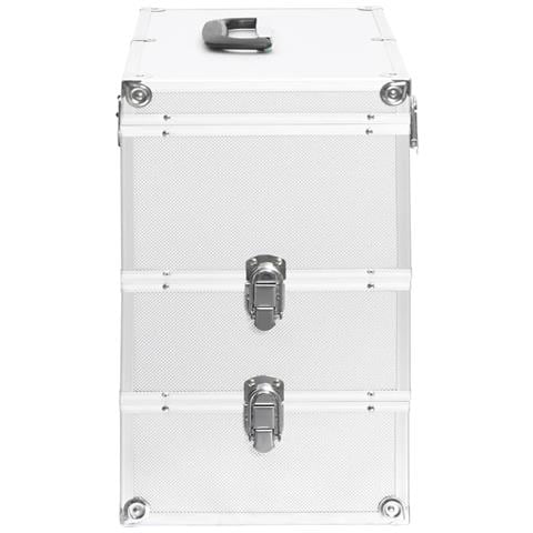 Valigia per Cosmetici 37x24x40 cm Argento in Alluminio - Foto 2
