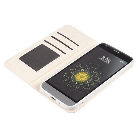 Wallet Folio Case, Cover A Libro - Lg G5 - Bianco - Foto 3