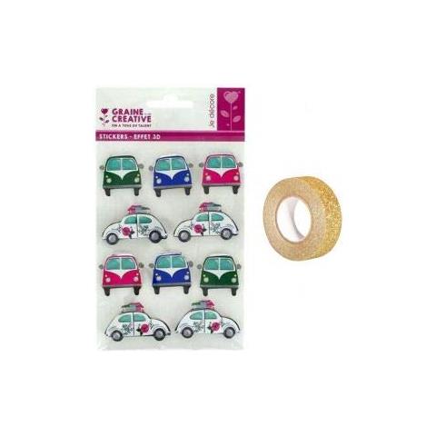 0 + Washi Tape Dorato 5 M - Foto 1