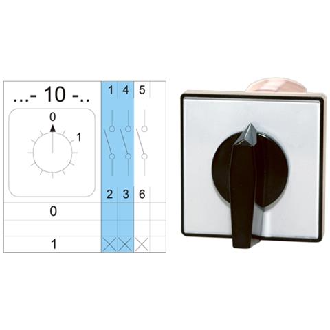 Interruttore A Bilanciere. 4g 10-10-u 10a 0-i 3p - Foto 1