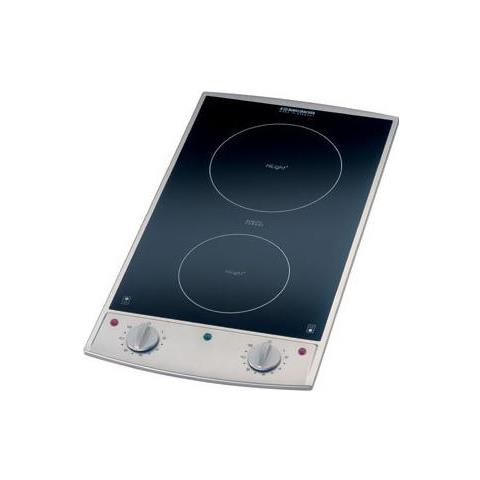 Ebc 3075 / e Piano Cottura Nero, Acciaio Inossidabile Superficie Piana Ceramica 2 Fornello (i)  - Foto 1