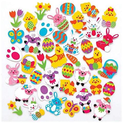Ax774 Adesivi Di Pasqua - Confezione Da 200 Schiuma Autoadesivi Perfetto Per I Bambini Per Decorare Collages E Dellartigianato Ideale Per Le Scuole Artigianato Gruppi Party Crafting Casa - Foto 1