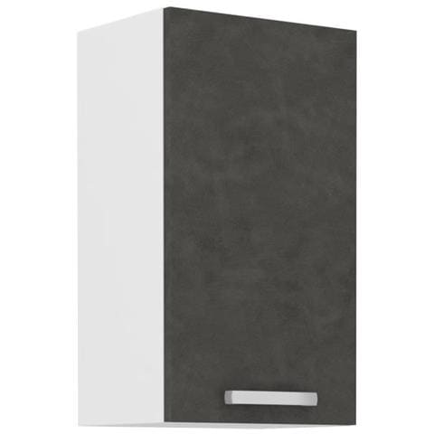 Mobile Alto 1 Anta Battente - Grigio Opaco - L 40 X P 31,6 X 72 Cm - Lassen - Foto 1