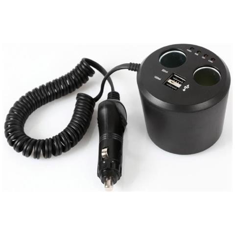 540117, Auto, Fotocamera, GPS, MP3, MP4, Smartphone, Tablet, Accendisigari, Nero, 12 - 24 - Foto 1