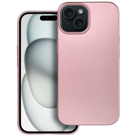 Custodia Tpu Silicone Cover Case Per Apple Iphone 15 Plus Rosa - Foto 1