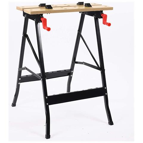 Tavolo Da Lavoro Pieghevole Banco Per Troncatrici Max 100kg Con Portattrezzi - Foto 2