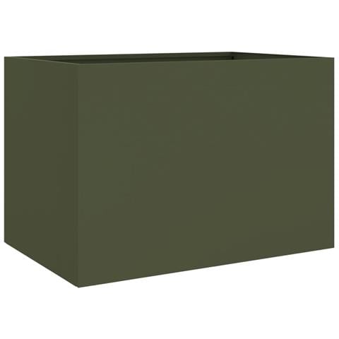 Fioriera Verde Oliva 62x47x46 cm in Acciaio - Foto 1