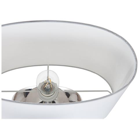 Lampada Da Tavolo Kherlen Ceramica Argento - Foto 2