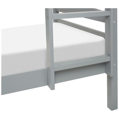 Letto A Castello Legno Grigio 90 X 200 Cm Regat - Foto 2