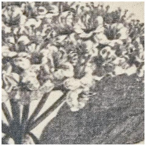 Set Di 2 Cuscini Rosemary Cotone 45 X 45 Cm Grigio Trama Floreale - Foto 2