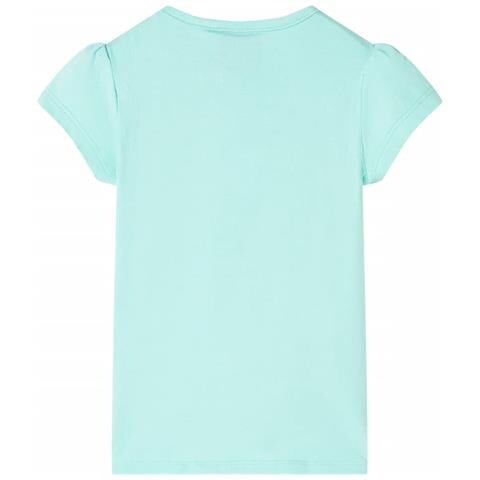 Maglietta Da Bambina Menta Chiaro 92 - Foto 2