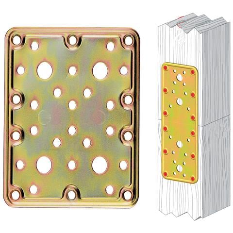 Piastra 776 Diritta Acciaio Tropic 100x120 Mm - Foto 1