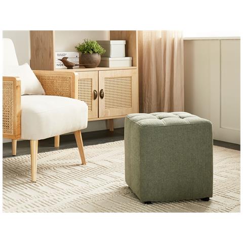 Pouf Kansas Tessuto Verde - Foto 1