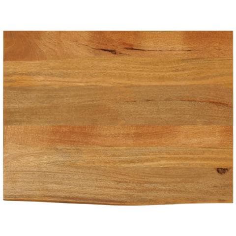 Piano Tavolo Bordi Vivi 80x60x2,5 Cm In Legno Massello Di Mango - Foto 1