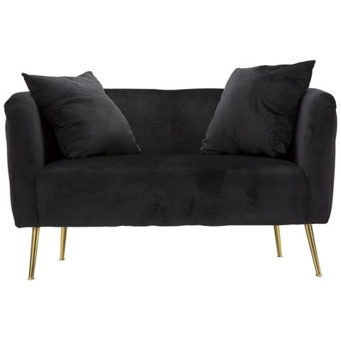 Divanetto Bucarest Nero Cm 127x74x71 - Foto 2