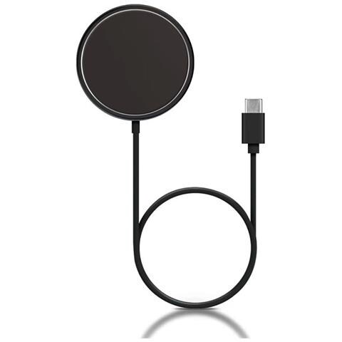Caricabatterie Wireless Con Supporto Magnetico M Compact Edition 15w, Nero - Foto 2