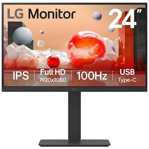 Monitor 24" LED IPS 24BA650 Full HD 1920 x 1080 Pixels Tempo di Risposta 5 ms - Foto 1