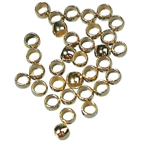 35 Pezzi - Perline Schiaccino Ø1,8mm - Colore Oro - Foto 1