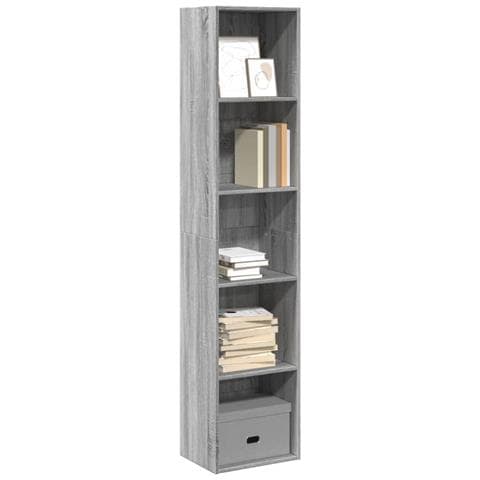 Libreria Grigio Sonoma 40x30x189 Cm In Legno Multistrato - Foto 1