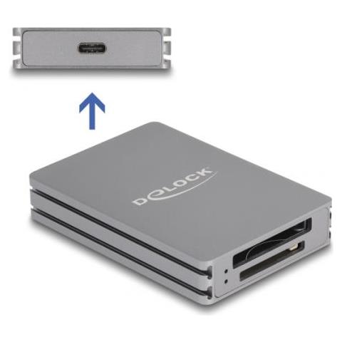 91011 Lettore Di Schede Usb 3.2 Gen 2 (3.1 Gen 2) Type-c Grigio - Foto 2