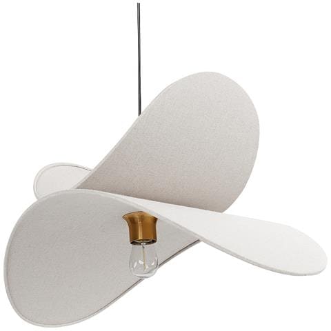 Lampadario Mascota Lino Grigio Chiaro - Foto 2