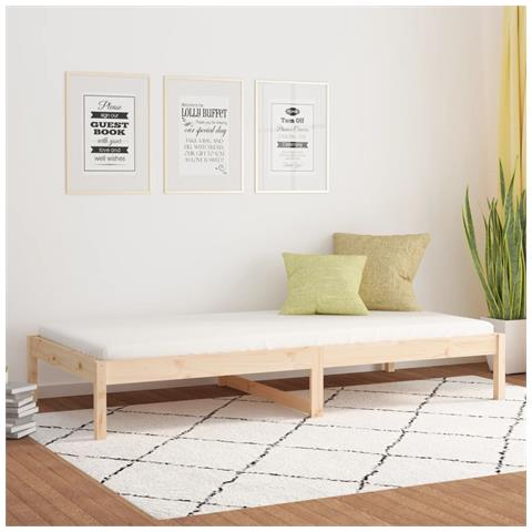 Lusso Casadino - Dormeuse Senza Materasso 90x200 Cm In Legno Massello Di Pino - Foto 8