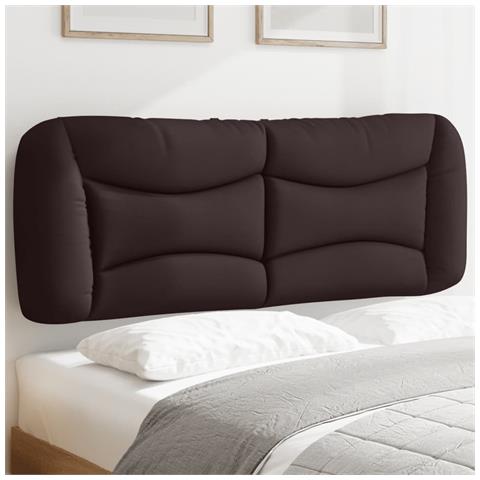 Lusso Casadino -  Cuscino Testiera Hvar Marrone Scuro 140 Cm In Tessuto - Foto 8